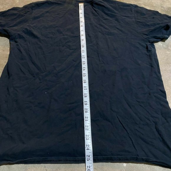 Brooklyn Mens Black Stop Shooting Start Living Short Sleeve Graphic T Shirt Sz L - Picture 6 of 7